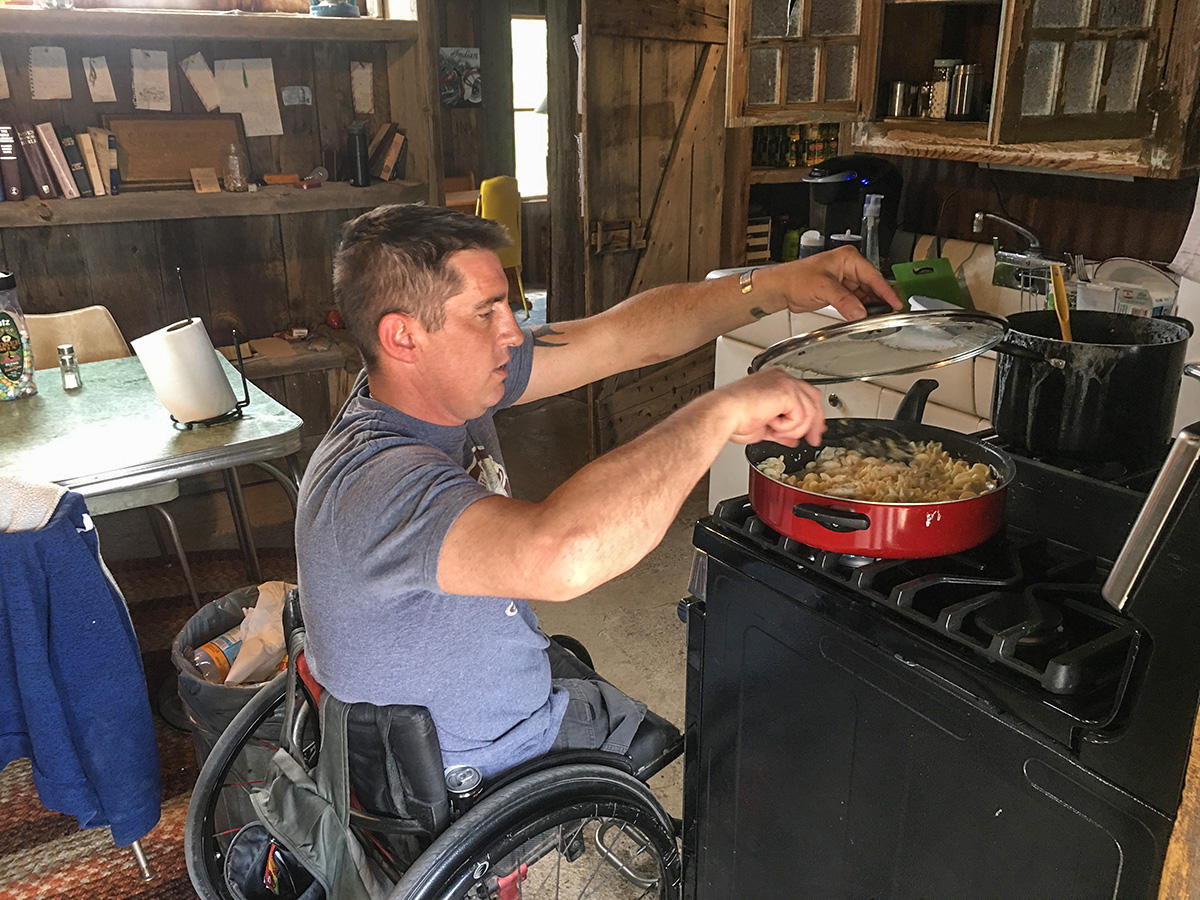 Inpatient cooking dinner