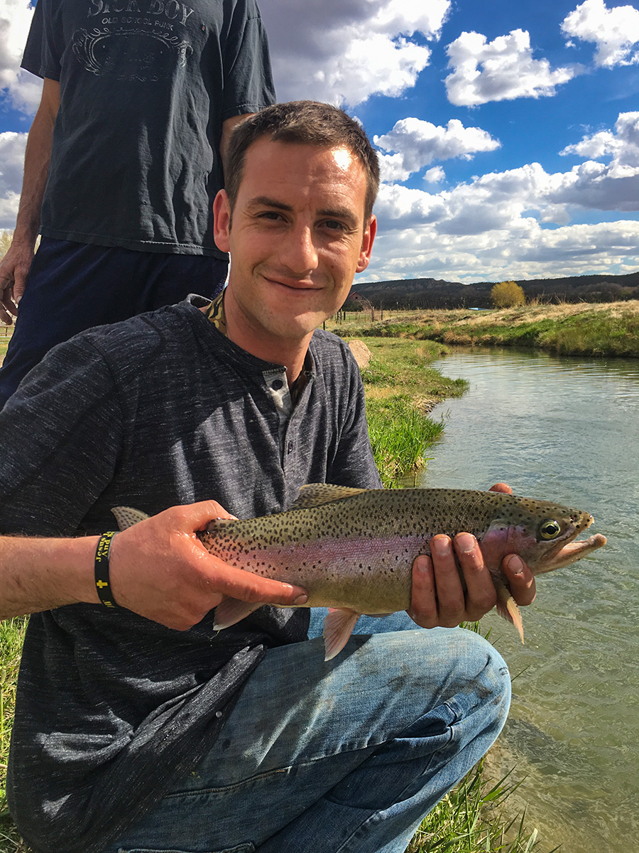 Rainbow Trout Fishing at our Christian Rehab Center