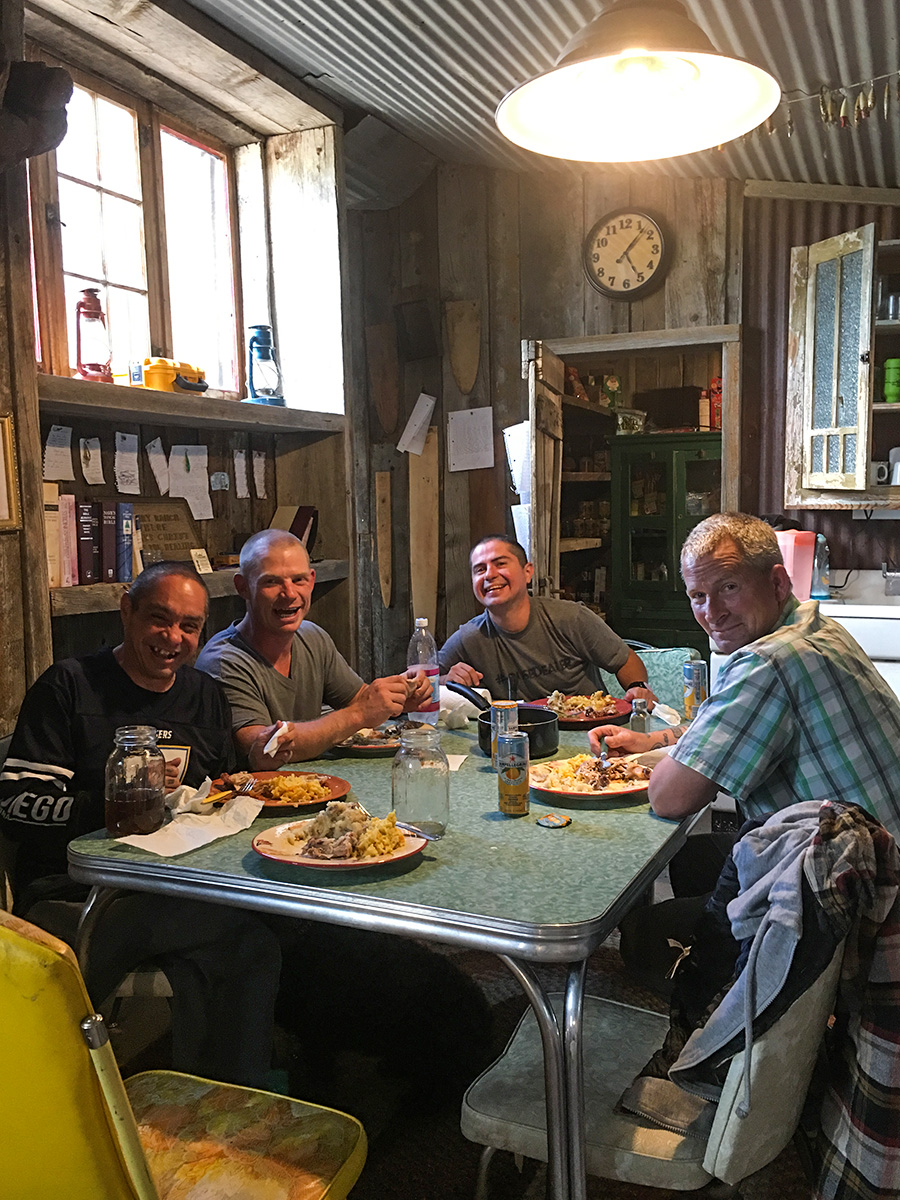 Eating together in the common area